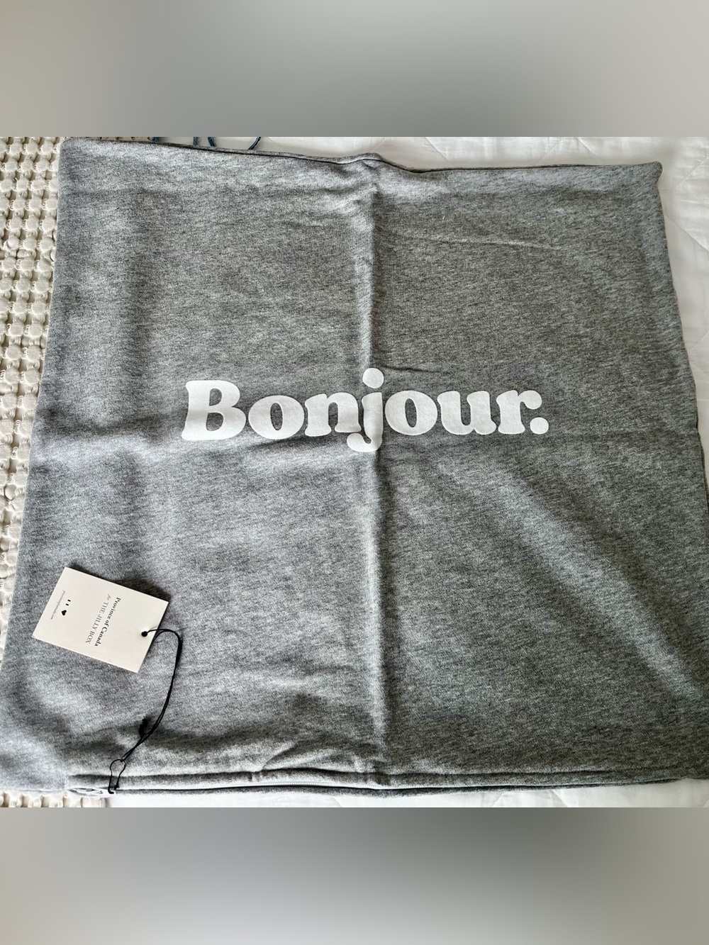 Bonjour Pillow Cover 20”